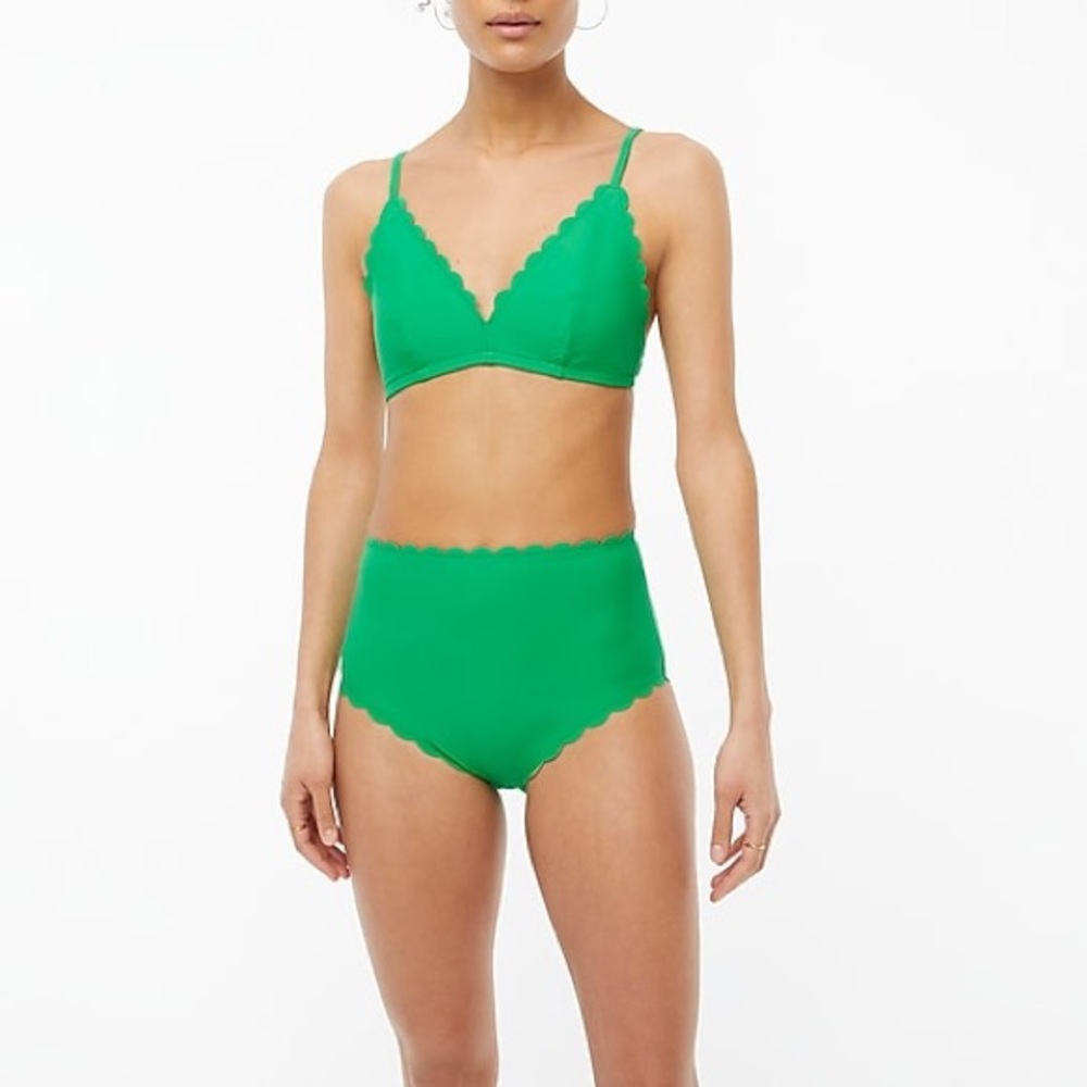 JCrew scalloped bikini bottoms
